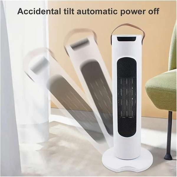 B01 Tower Vertical LED Digital Display Heater 51.5CM With Handle And, Touch Buttons + Remote Control