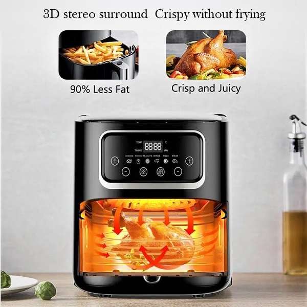 JG20375404 10L Silver Crest Air Fryer 2400w With A Touch Display