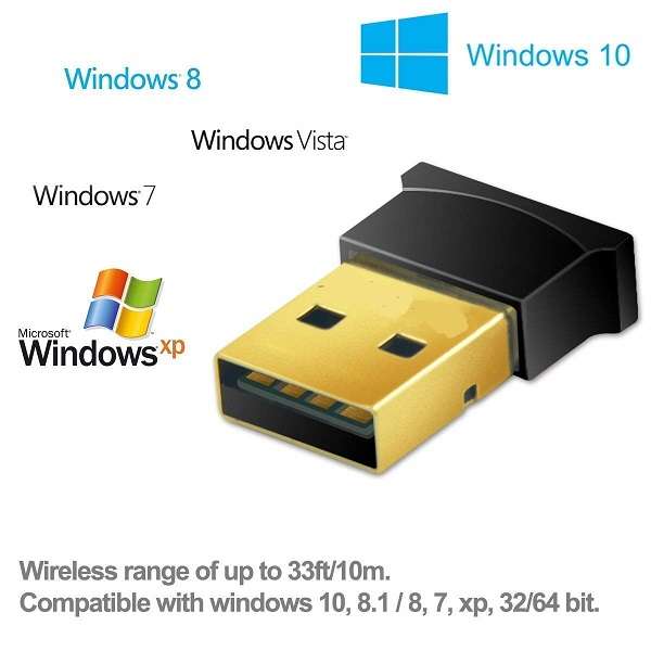 Bluetooth CSR 4.0 Dual Mode Adapter USB Wireless Dongle For PC