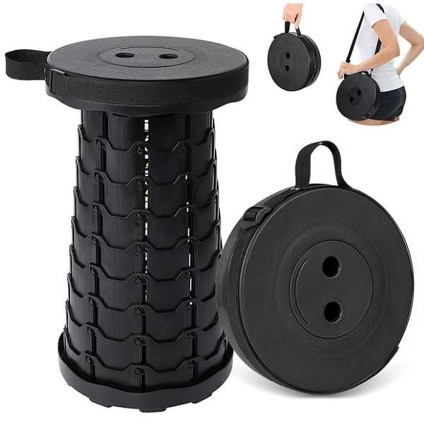 JG20375385 Portable Telescopic Stool, Collapsible And Retractable Folding Lightweight Chair