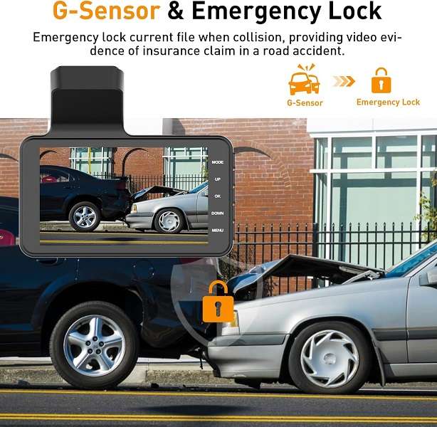 A4P 4" Screen Wifi Dashboard Camera