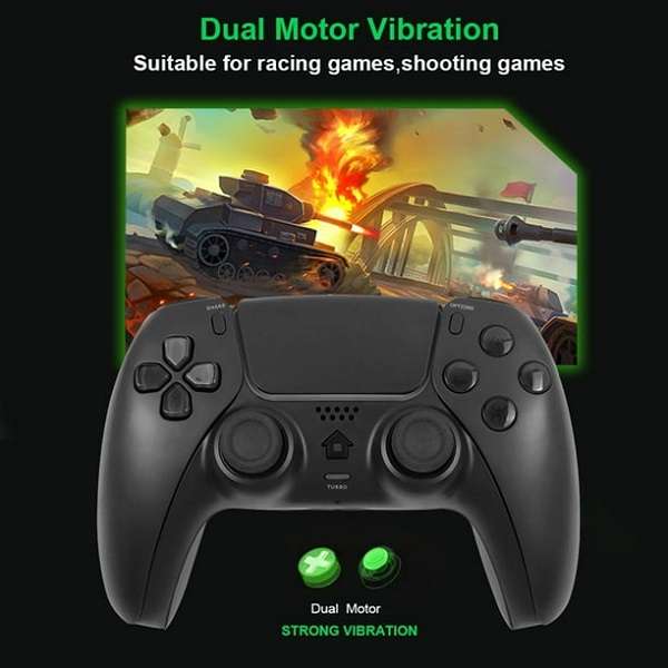 T-400 Six-Axis For PS4 Gyroscope Turbo Vibration Controller