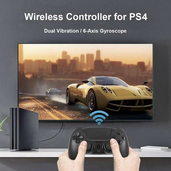 T-400 Six-Axis For PS4 Gyroscope Turbo Vibration Controller