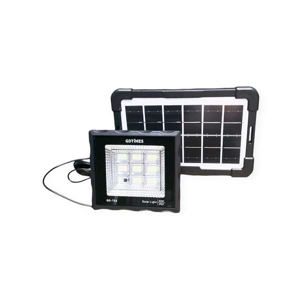 GDTimes GD755 50W Solar Powered Flood Light With Remote Control
