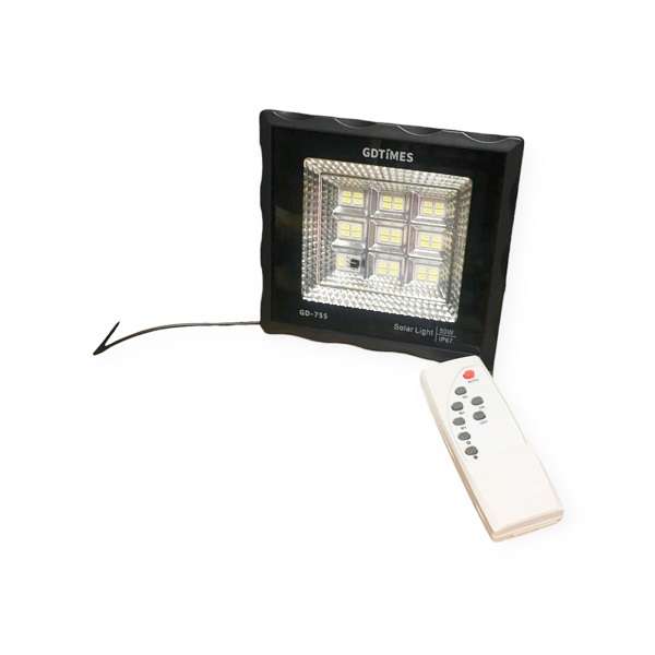 GDTimes GD755 50W Solar Powered Flood Light With Remote Control