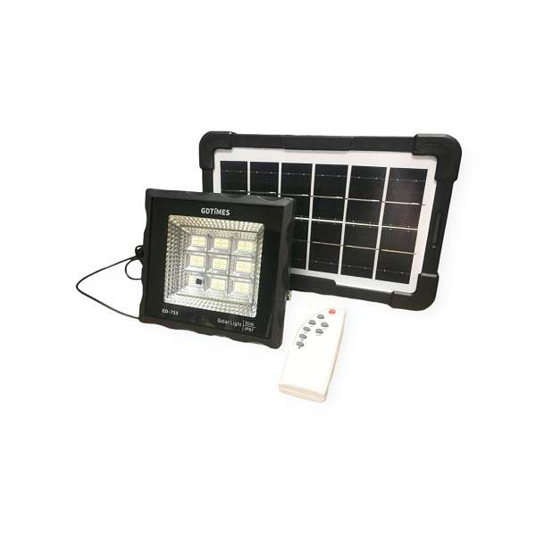 GDTimes GD755 50W Solar Powered Flood Light With Remote Control