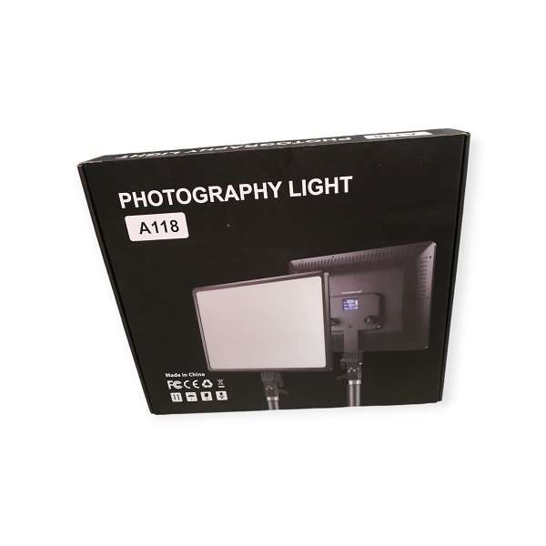JG20375321 A118 45cm LCD Display Studio Light Photography Lighting With Stand 65W