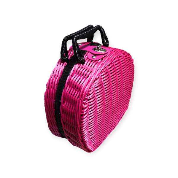 JG20375348 Rattan Basket Semi Circle Picnic Case