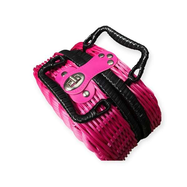 JG20375348 Rattan Basket Semi Circle Picnic Case