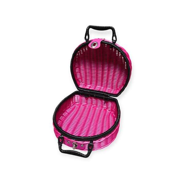 JG20375348 Rattan Basket Semi Circle Picnic Case