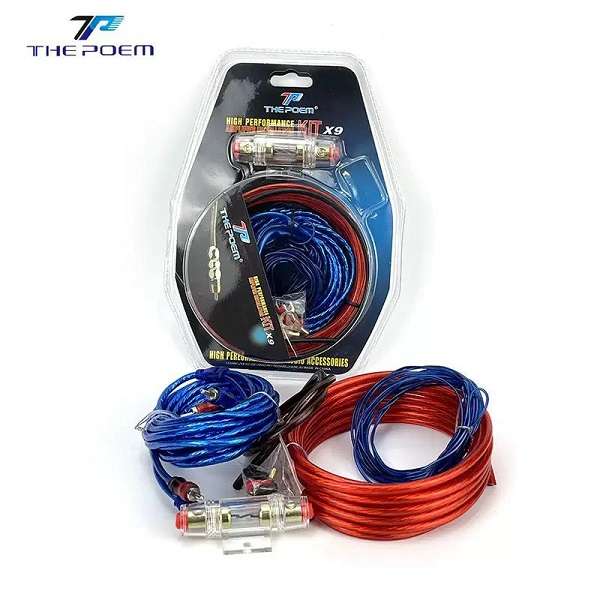 The Poem X9 Car Audio Amplifier Cable Kit