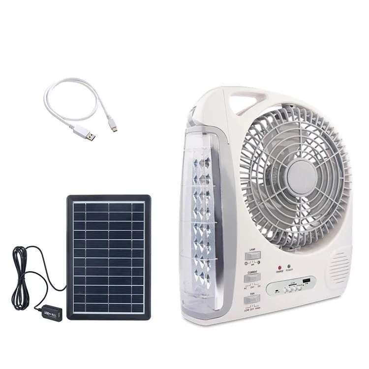 GDTimes GD-8028 6 in 1 Solar Powered 5800mah 6W Fan