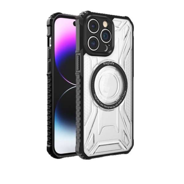 Transparent Armor Case For Iphone 15 Pro Max Classic Design
