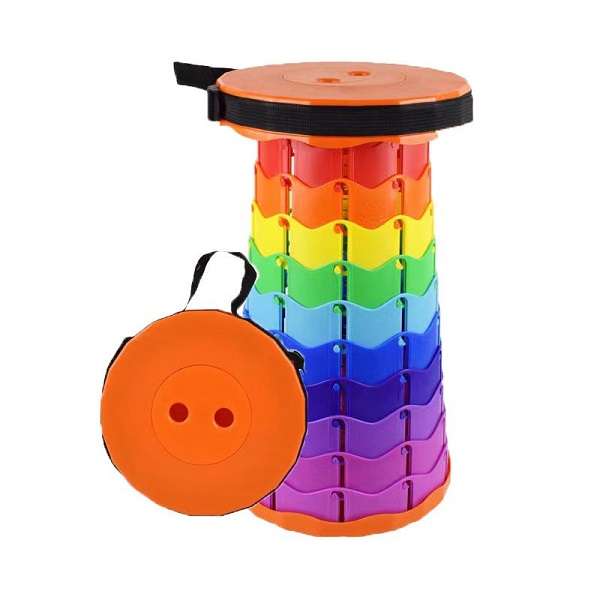 JG20375385 Portable Telescopic Stool, Collapsible And Retractable Folding Lightweight Chair