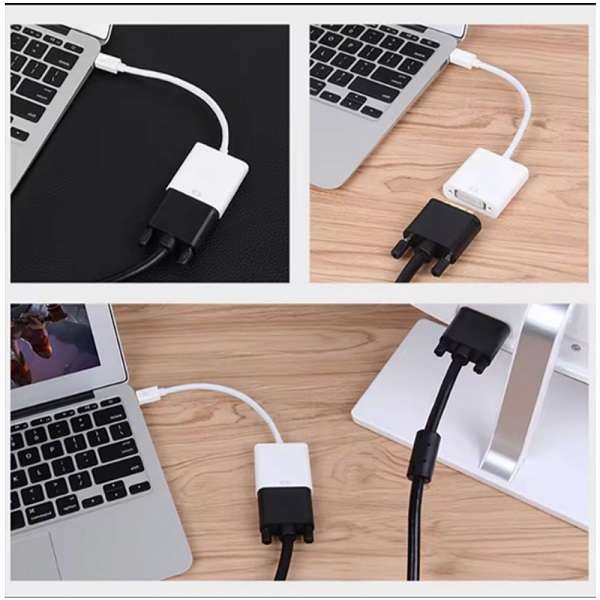 SE-L184 Mini DP To DVI Female 24+5 Short Cable Adapter