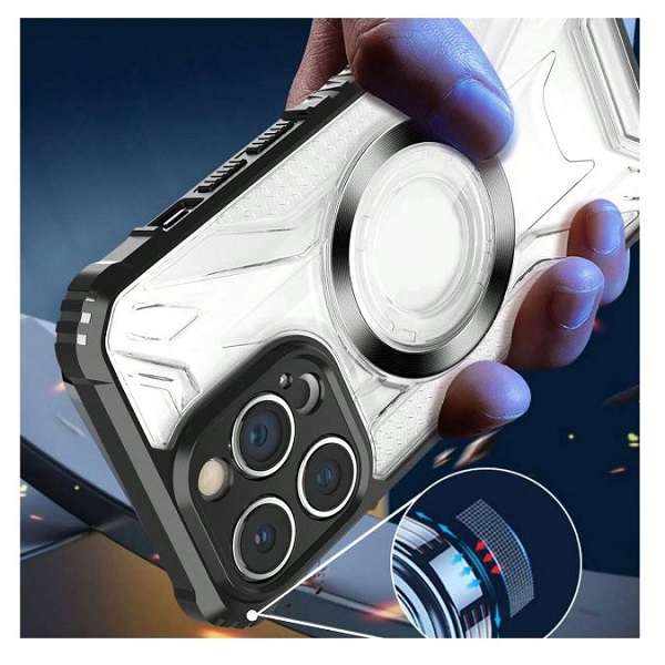 Transparent Armor Case For Iphone 15 Pro Max Classic Design