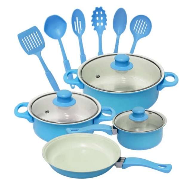 Royal Mark 9713 13 Piece Non Stick Pots, Pans And Utensil Set