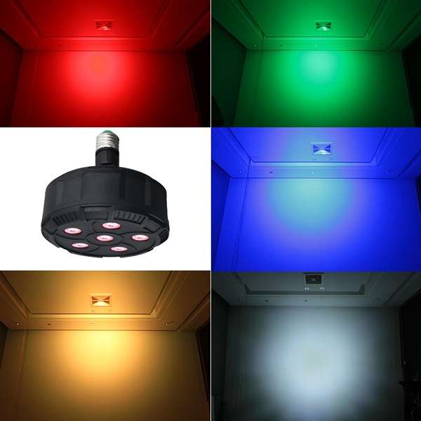 Aerbes AB-WT03 6 RGB LED E27 Mini Stage Light With Remote Control 6W