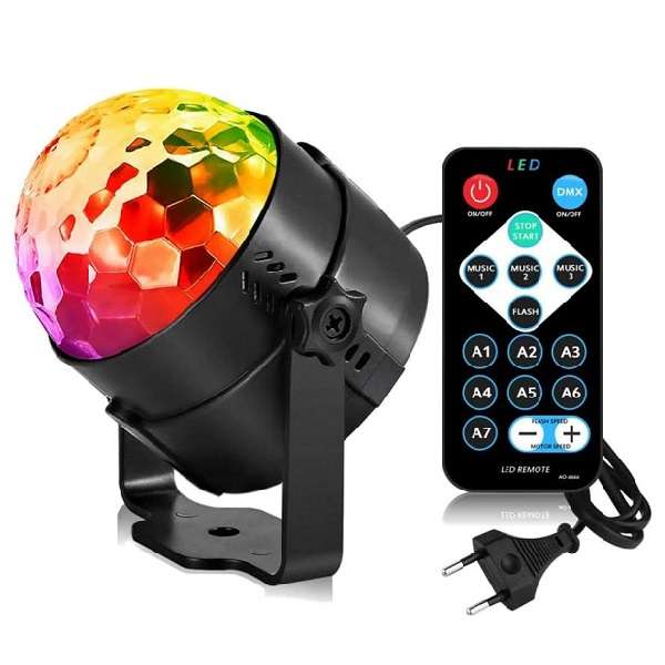 Aerbes AB-WT06 RGB Mini Stage Light With Remote Control