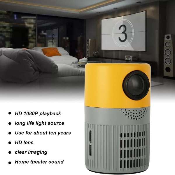 YT400 Mini LED Projector With Remote Control