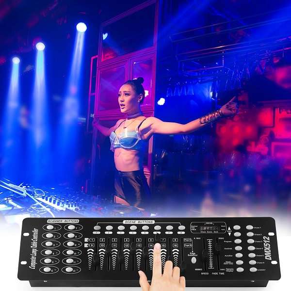 DMX512 Controller 192 Channels DMX Light Effects Console For DJs, Disco