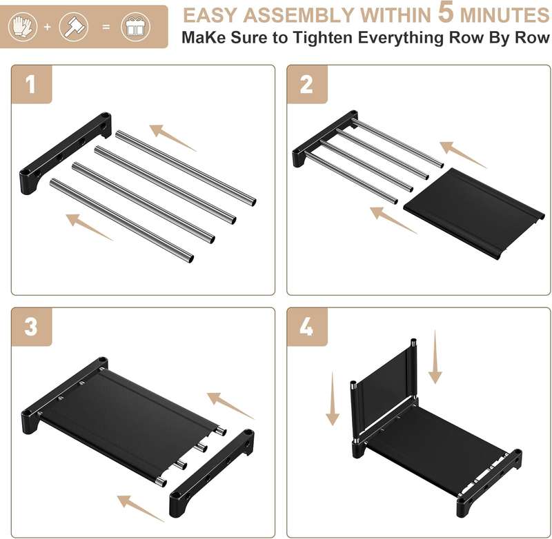 12 Slots Bookshelf Organizer