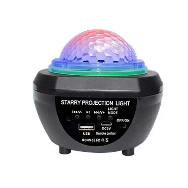 Aerbes AB-WT08 Mini RGB Projection Bluetooth Speaker With remote Control