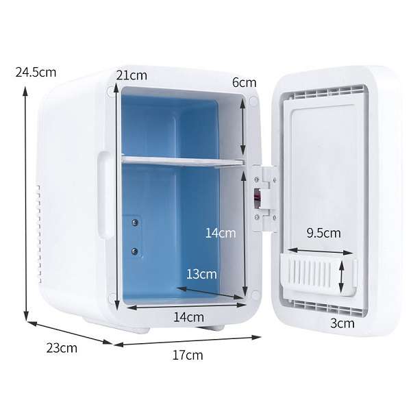 4L Portable Electronic Mini Beauty Fridge With LED Light 75W