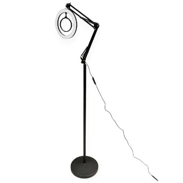 JG20375390 3 Level Adjustable Long Arm LED Light  Magnifying Glass With 2 Lighting Mode