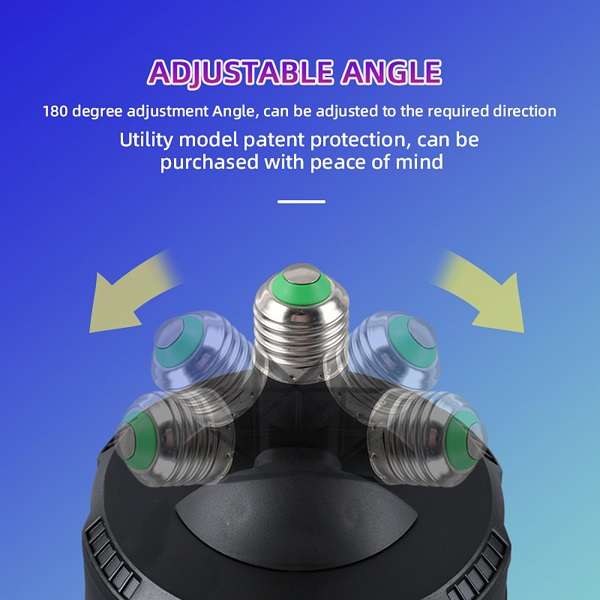Aerbes AB-WT03 6 RGB LED E27 Mini Stage Light With Remote Control 6W