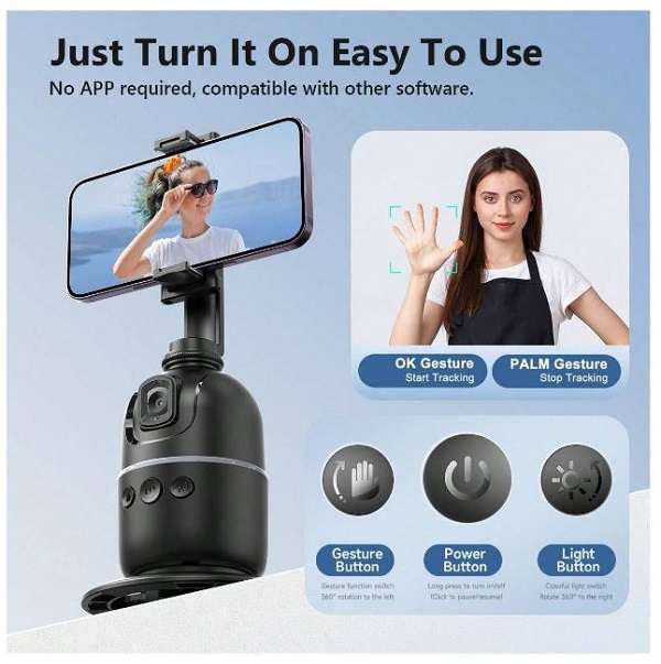 JG20375492 Auto Face Tracking Selfie Stick Tripod