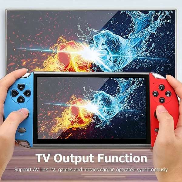 XF00008 4.3inch Screen Handheld MP5 X7 Retro Game Console