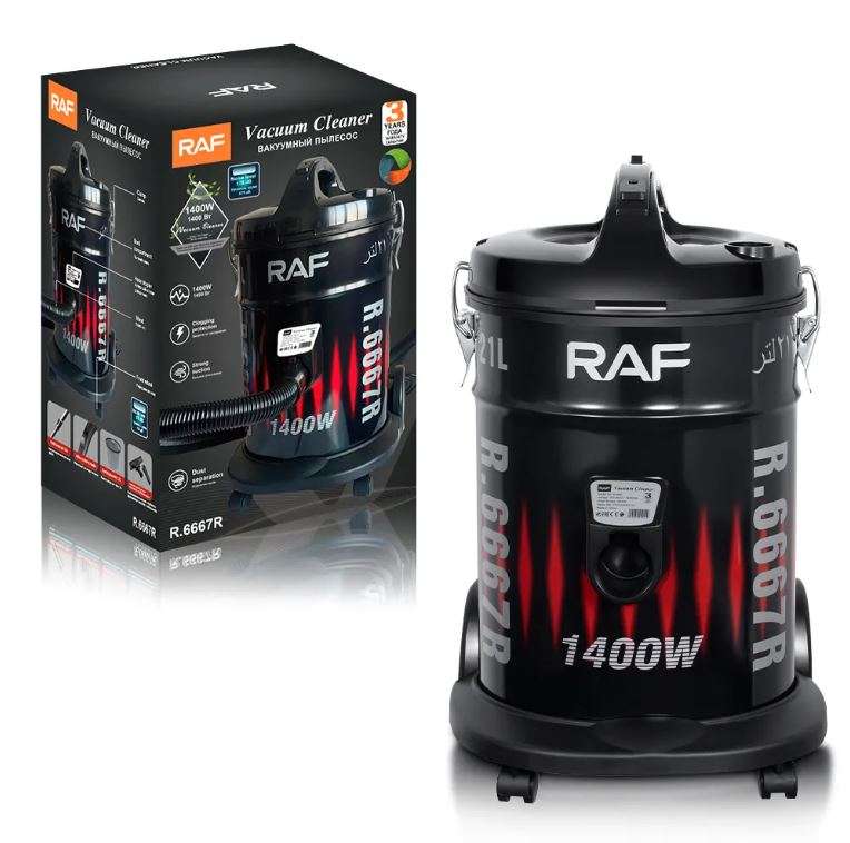 RAF R.6667R Strong Suction 21L Electric Household High Vacuum Cleaner 1400W