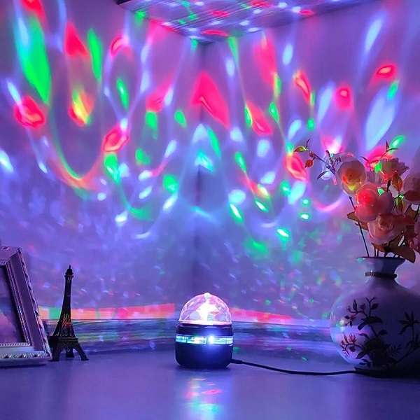 Aerbes AB-WT02 360° Rotation RGB Mini Magic Ball Light