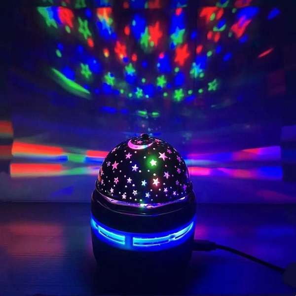 Aerbes AB-WT02 360° Rotation RGB Mini Magic Ball Light