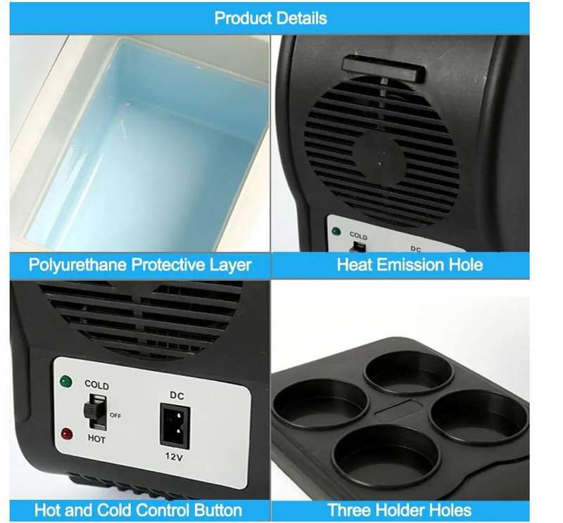 6L Portable Electronic Cooling &amp; Warming Fridge 12V