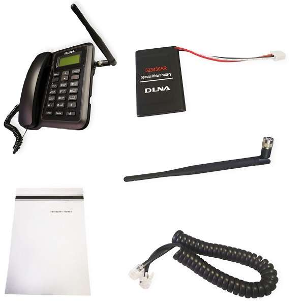 DLNA ZT1500+ Battery Operated Telephone With Dual Sim Card Slot