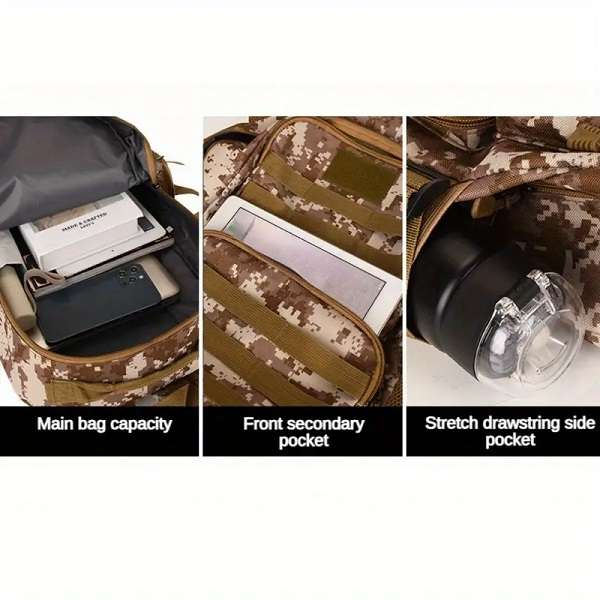 JG20375523 Camoflage Camping/ Hiking Bag 50cm x 33cm