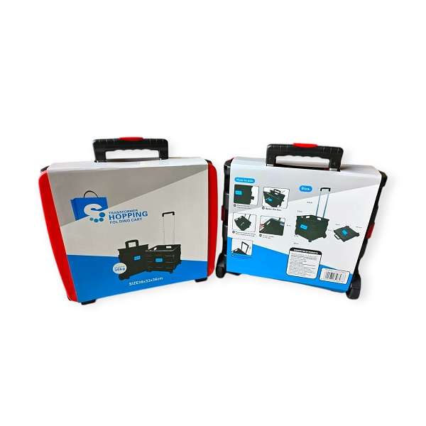 JG20375603 45L Folding Trolley Box With Two Wheels