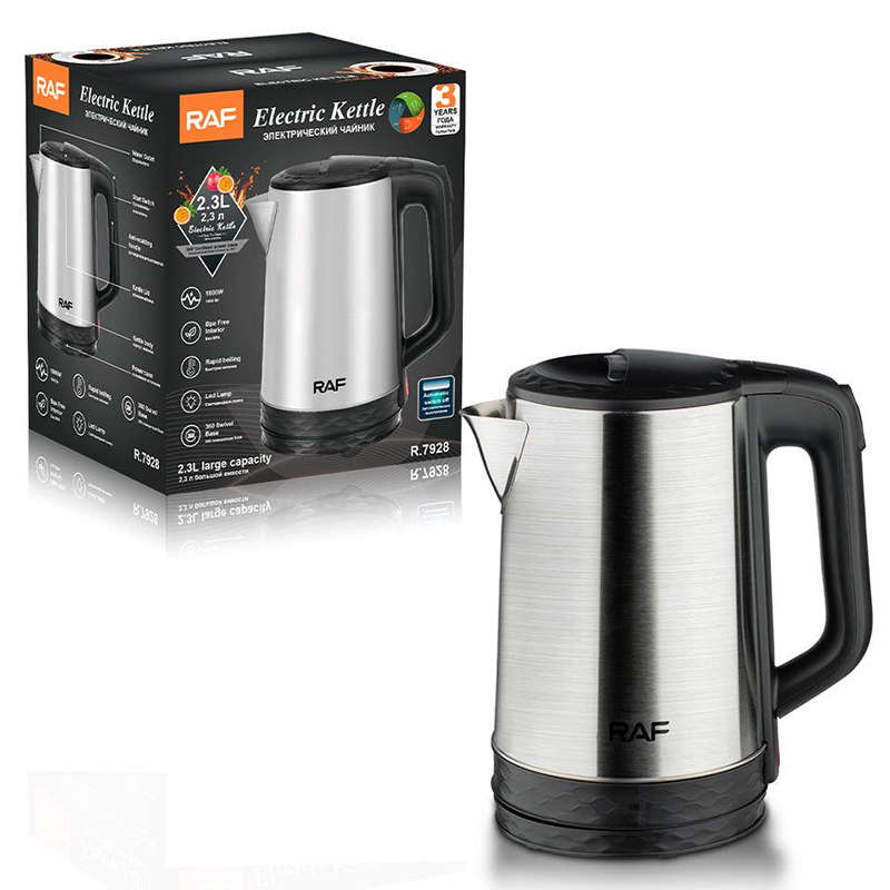 Raf R.7928 2.3L Electric Cordless Kettle 1800W 360 Degree Swivel Base