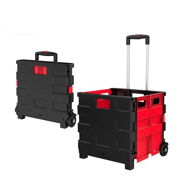 JG20375603 45L Folding Trolley Box With Two Wheels