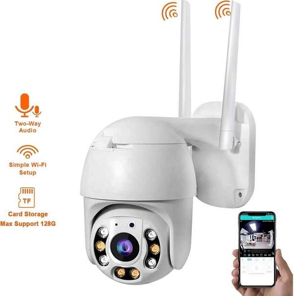 XF000020 V380 Pro App Wifi Smart Camera With IR Sensor And IP66 Protection Rating