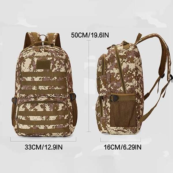 JG20375523 Camoflage Camping/ Hiking Bag 50cm x 33cm