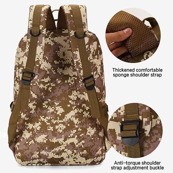JG20375523 Camoflage Camping/ Hiking Bag 50cm x 33cm