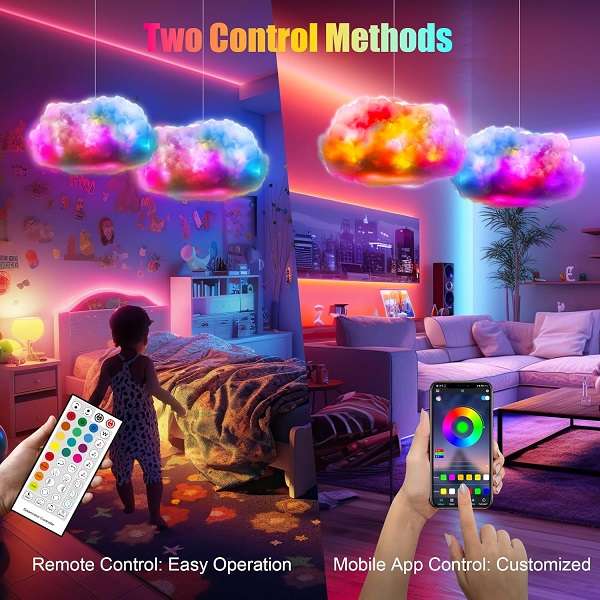 DIY RGB Colourful Cloud Light With App Control LightsSmart App
