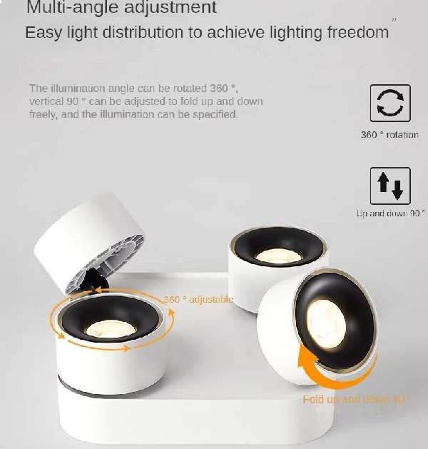 Aerbes AB-XD44 72W 4 Panel Spotlight With Wide Angle Positive White Light