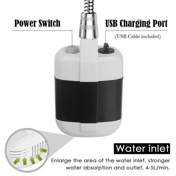 XF000031 Rechargeable Portable Handheld Outdoor Shower
