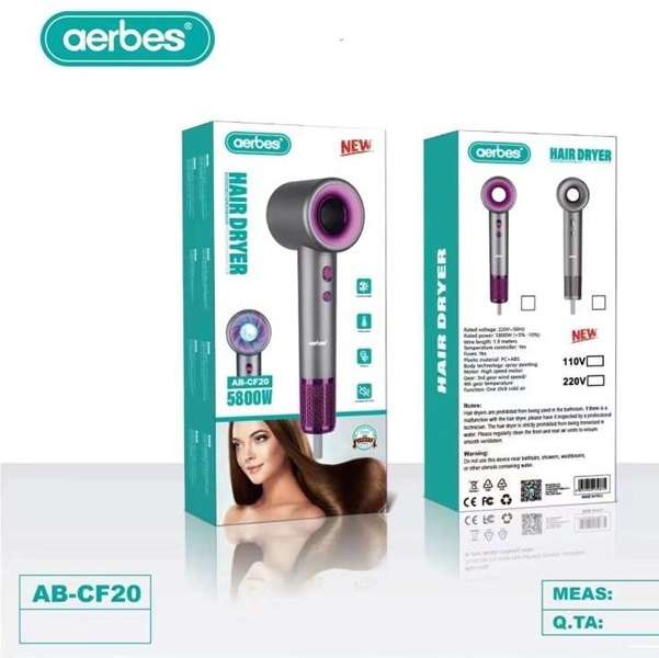 Aerbes AB-CF20 220V Hair Dryer 6800W