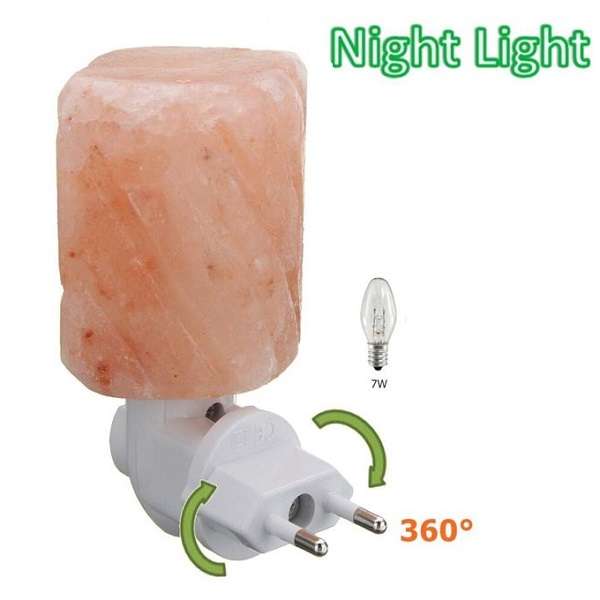JG20375560 Himalayan Cylindrical Shaped Crystal Wall EU Plug Salt Lamp