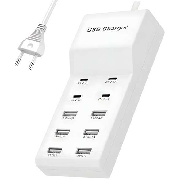 CH-650 Treqa 6USB Port + 4PD USB Hub